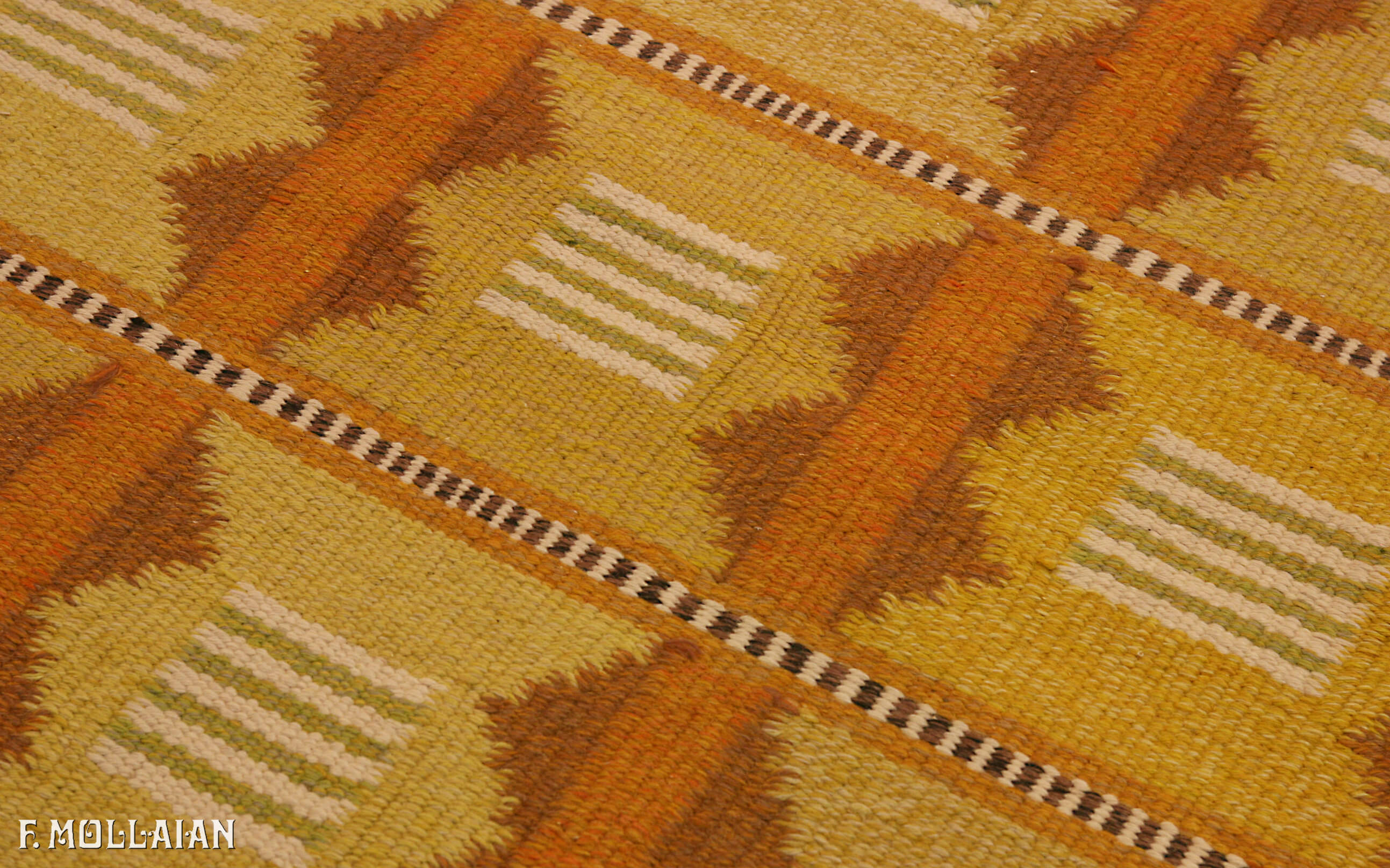 Semi-Antiker Schwedisch Kilim n°:51376341